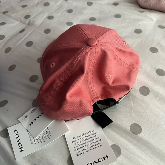 Coach Pink Baseball Cap - Picture 2 of 8